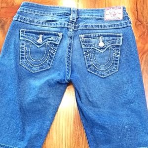 red true religion shorts womens